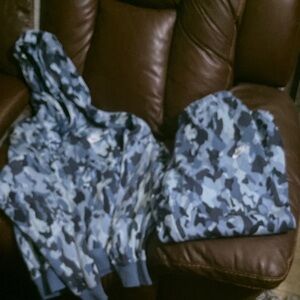 Nike Blue Camo Sweatpants